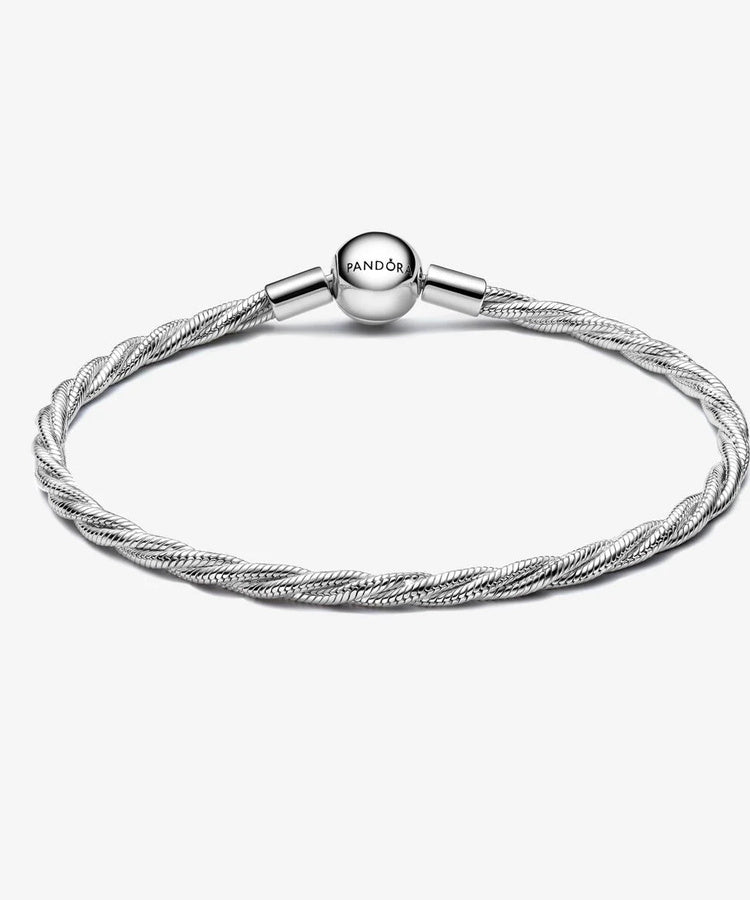 Pulseira Pandora Snake Torcida Fecho Redondo Pandora