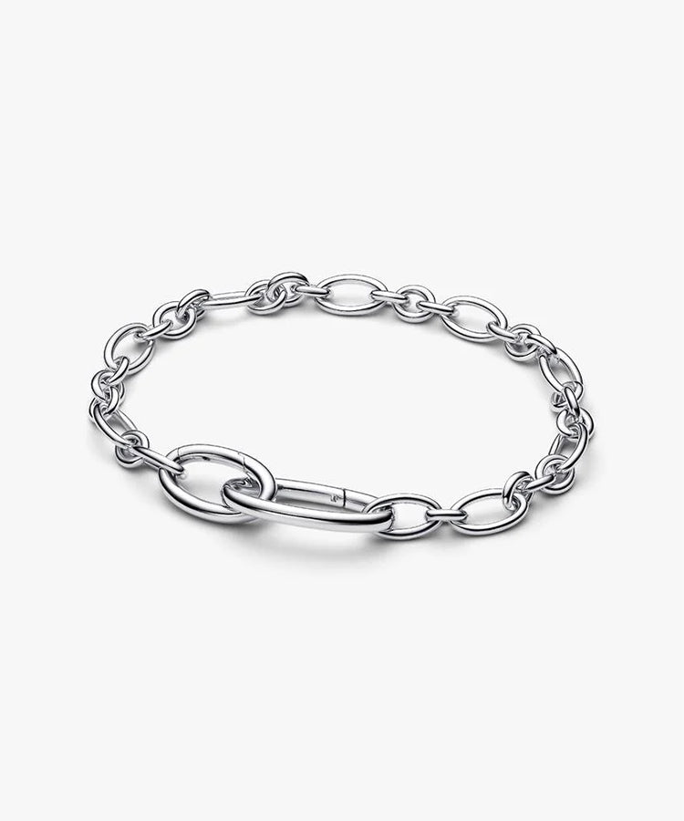 Pulseira de Corrente de Elos Ovais de Abrir