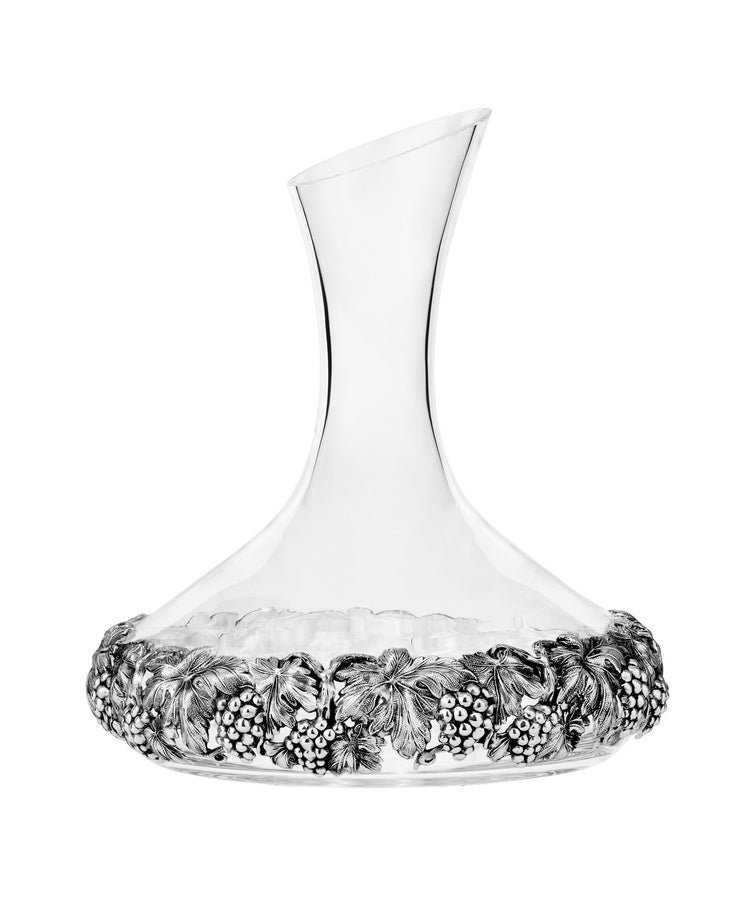 Decanter Vinho de Vidro Uvas Topázio