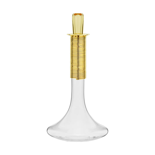 Decanter vidro banho prata Vigneto