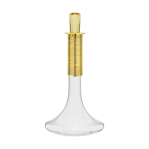 Decanter vidro banho prata Vigneto