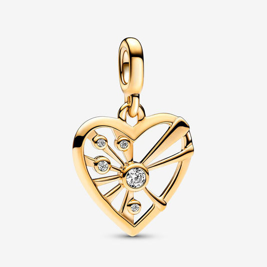 Conta Pandora ME Heart and Rays Medallion