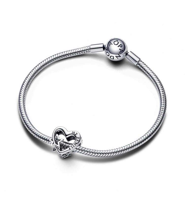 Conta Pandora Family Heart & Star Charm
