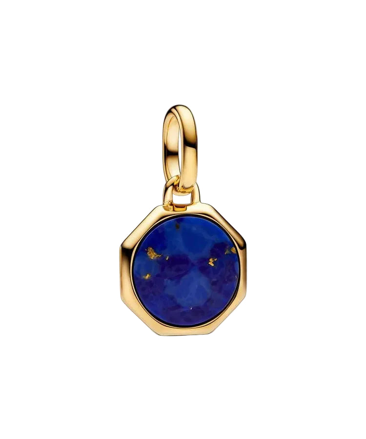 Mini Medalhão Pandora Azul Gravável