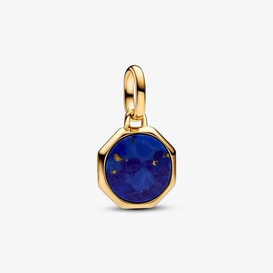 Mini Medalhão Pandora Azul Gravável
