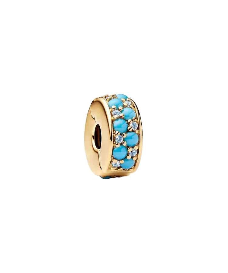 Clip Pandora Azul Aqua