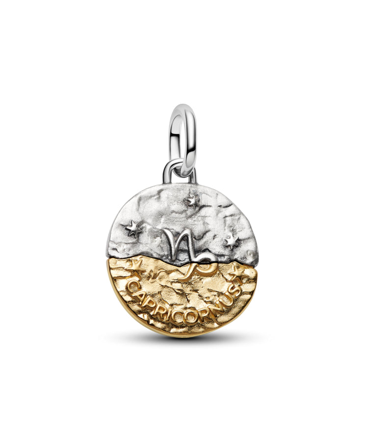 Conta Pandora Medalhão do Zodíaco Capricórnio