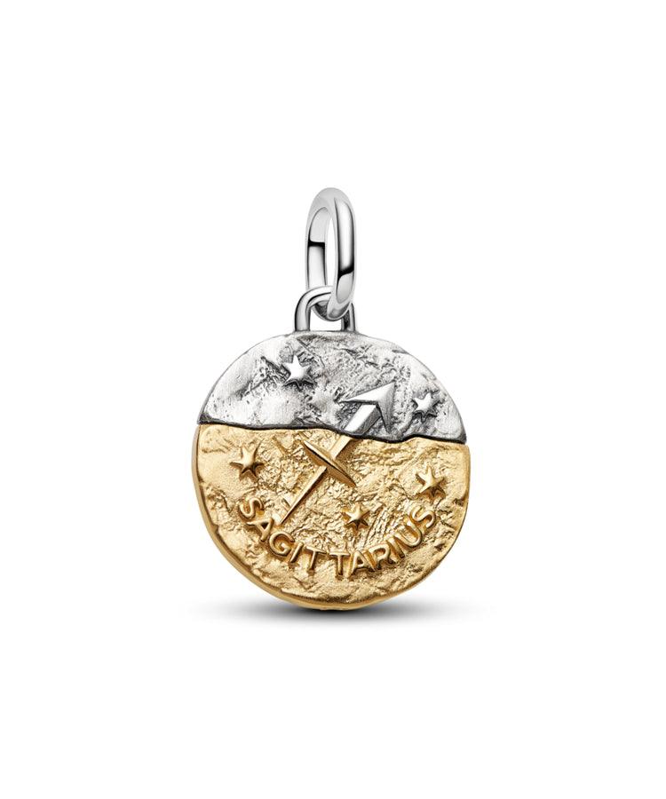 Conta Pandora Medalhão do Zodíaco Sagitário