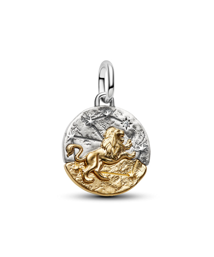 Conta Pandora Medalhão do Zodíaco Leão