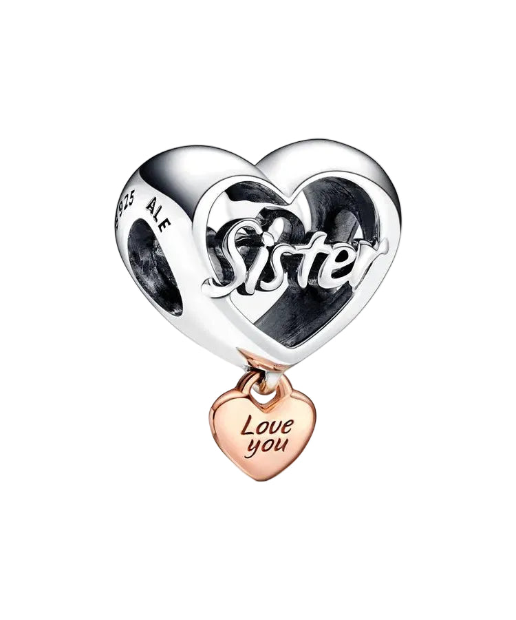 Conta Pandora Love You Sister Heart