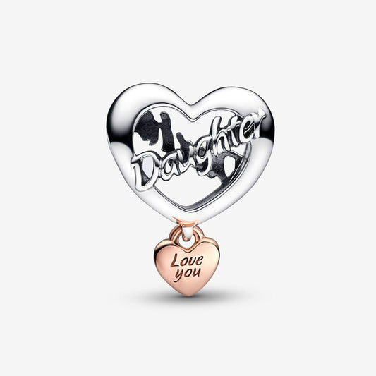 Conta Pandora Love You Daughter Heart