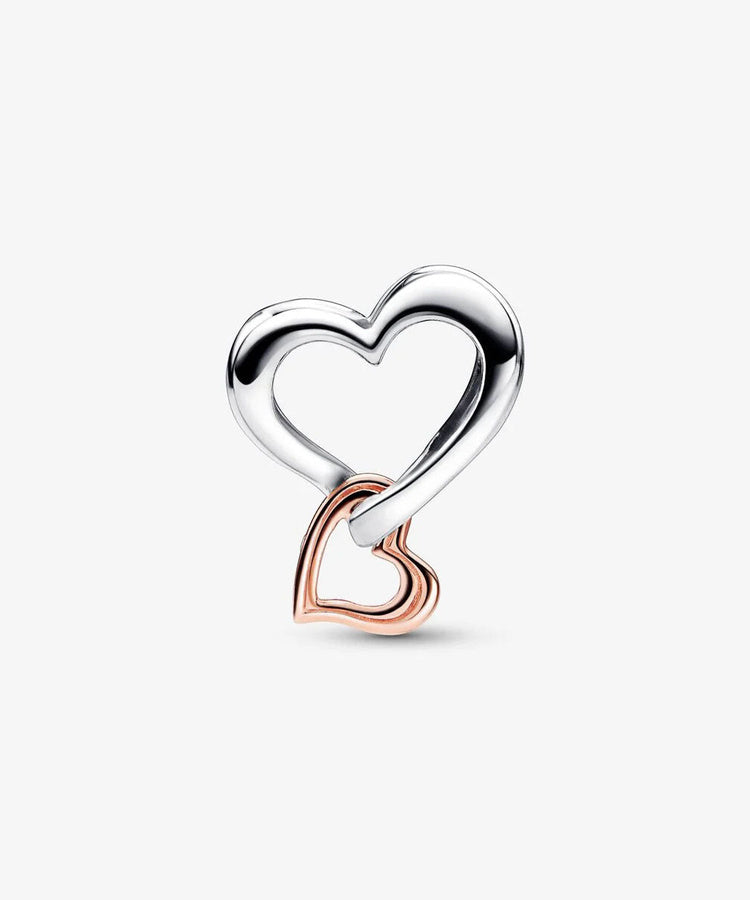 Conta Pandora Two-tone Openwork Infinity Heart