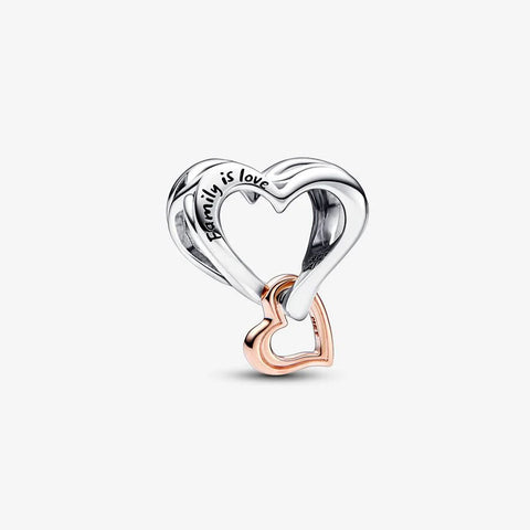 Conta Pandora Two-tone Openwork Infinity Heart