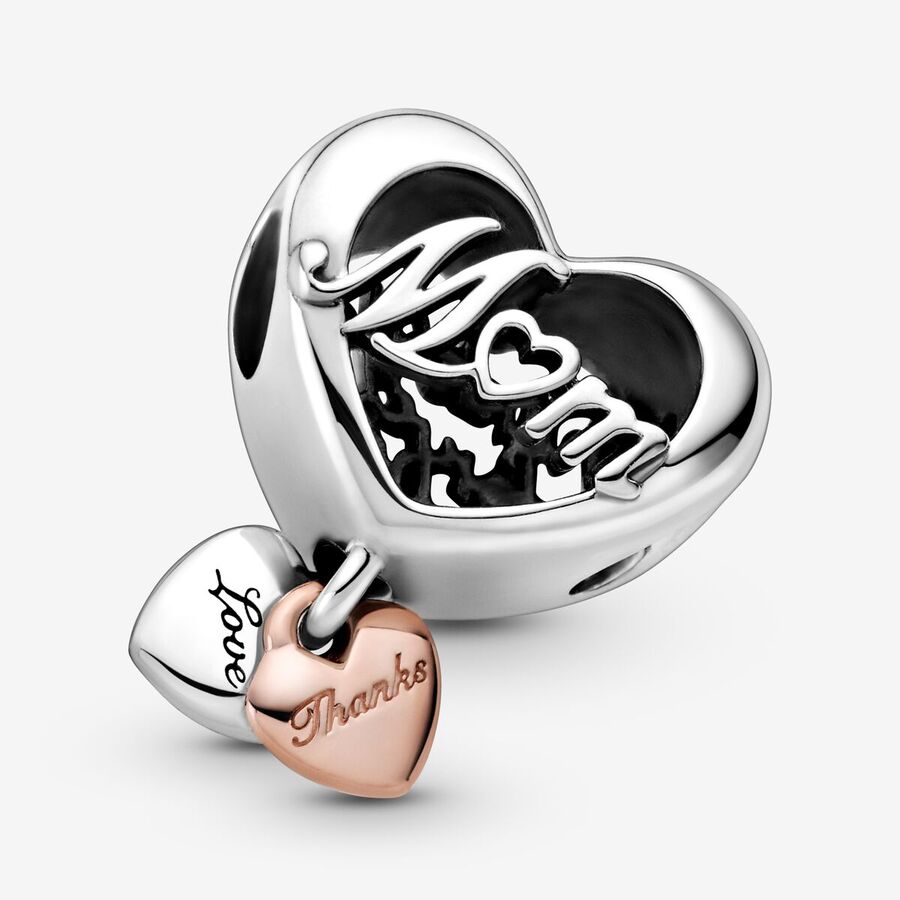 Conta Pandora Thank You Mum Heart