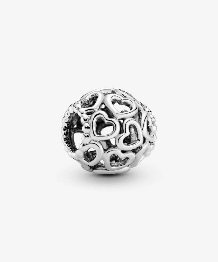 Conta Pandora Openwork Heart