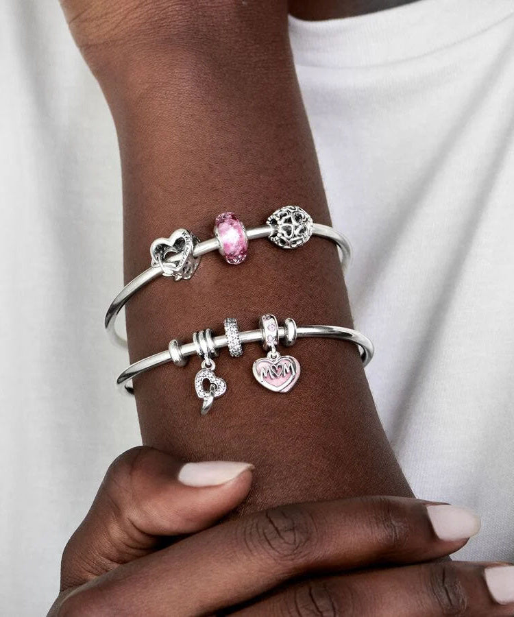 Conta Pandora Openwork Heart