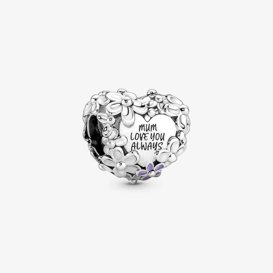 Conta Pandora Mum Daisy Heart