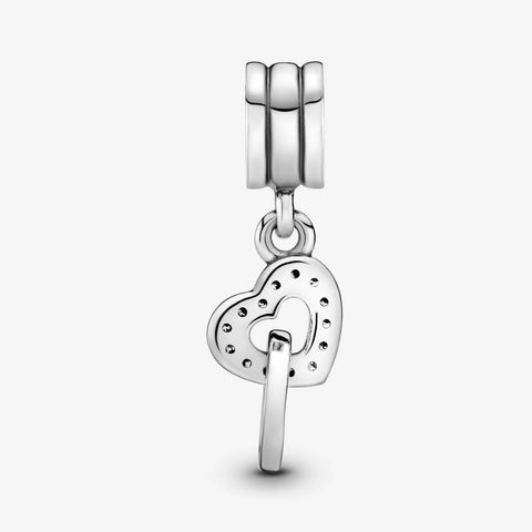 Conta Pandora Interlocking Heart Pendant