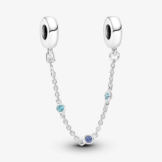 Conta Pandora Triple Blue Stone