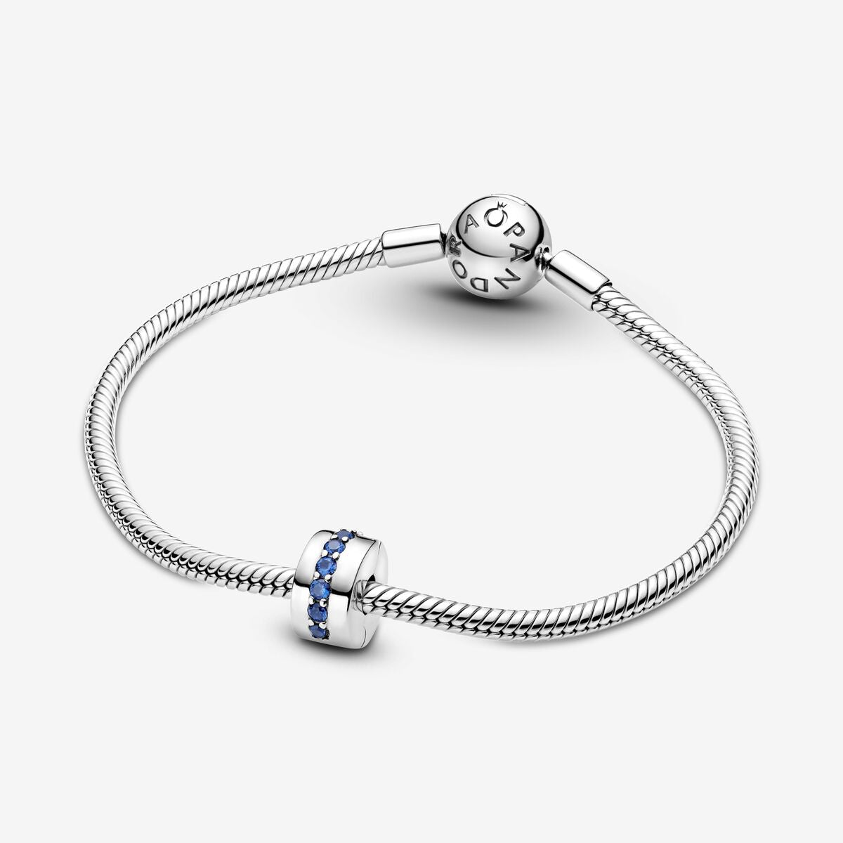 Conta Pandora Blue Sparkle Joia Conta Clip