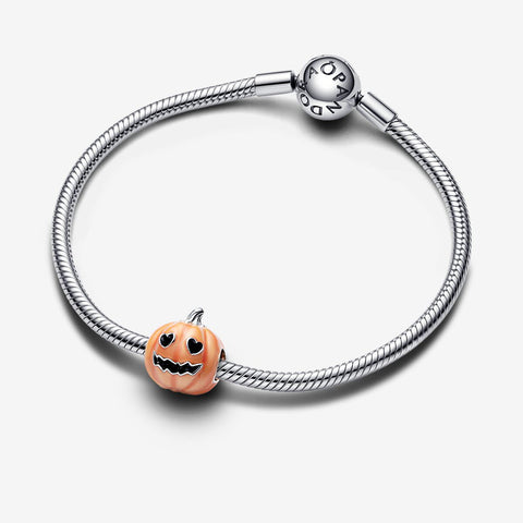 Conta Pandora Glow-in-the-dark Spooky Pumpkin
