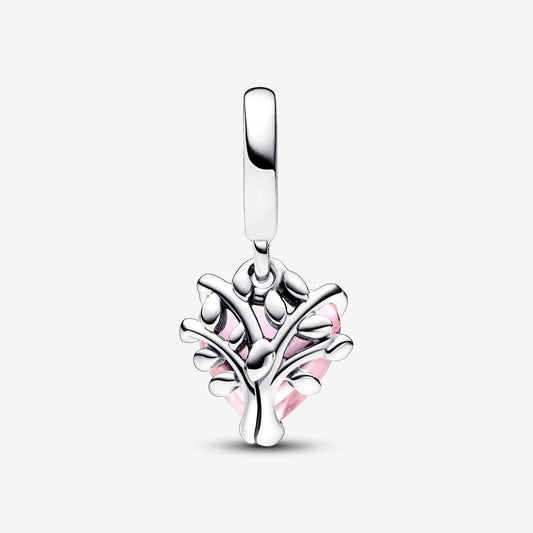 Conta Pandora Pink Family Tree and Heart