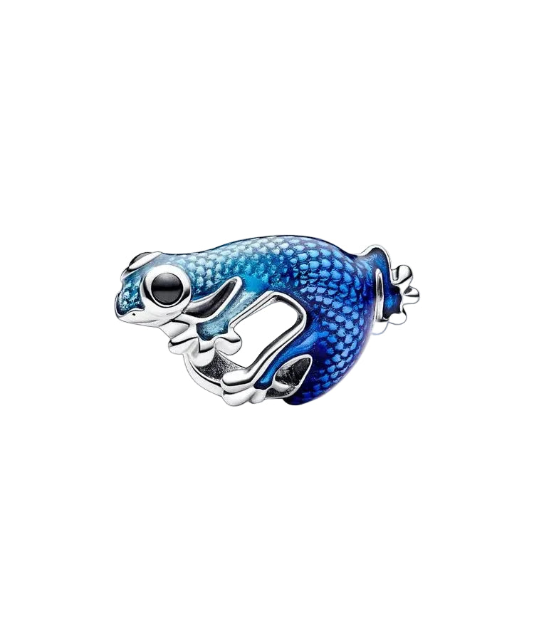 Conta Pandora Metallic Blue Gecko