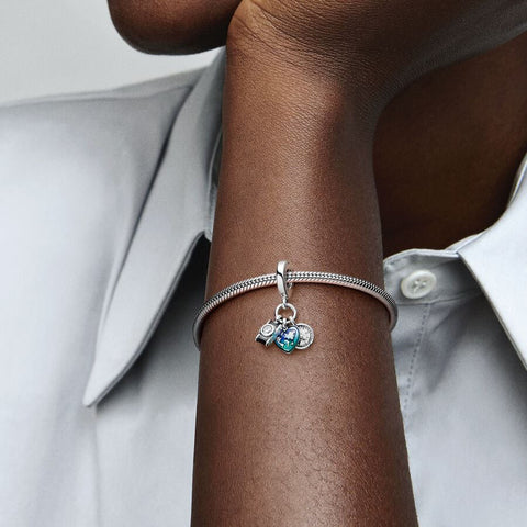 Conta Pandora Camera, Heart and Compass