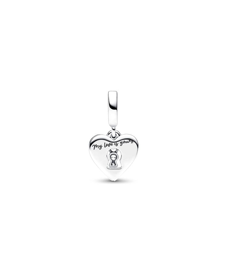 Conta Pandora Red Heart and Keyhole