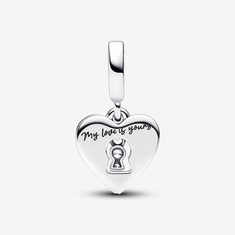 Conta Pandora Red Heart and Keyhole