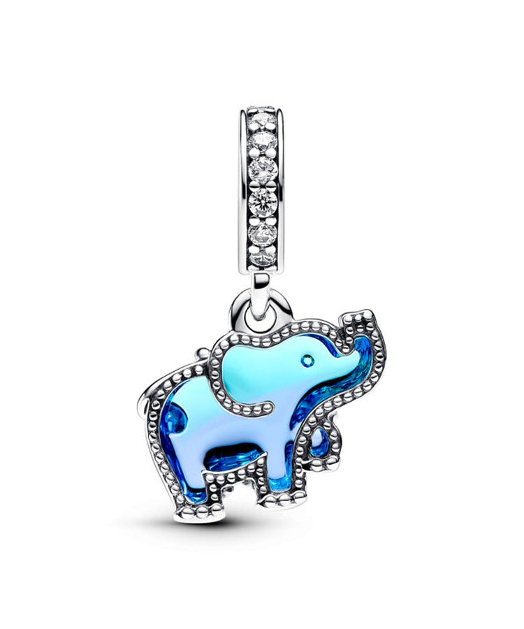 Conta Pandora Elefante Murano azul