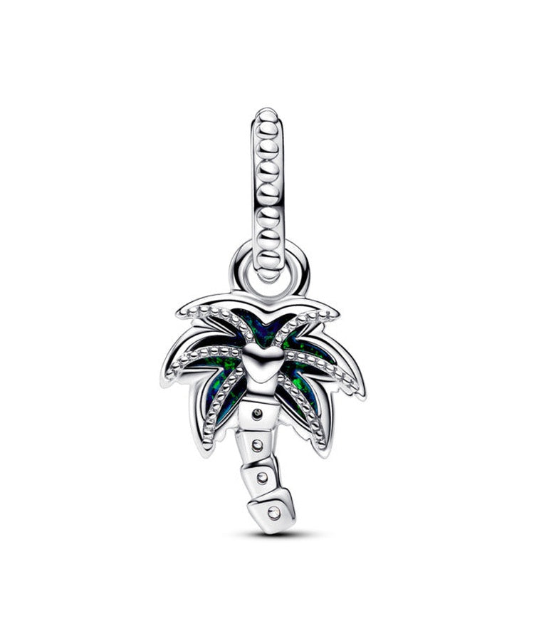 Conta Pandora Pendente Palmeira Verde Opalescente