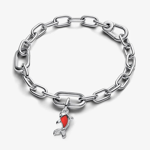 Mini-Conta Pandora Peixe Koi Vidro Murano