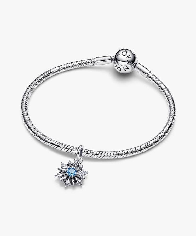 Pendente Pandora Floco de Neve Rainha Elsa