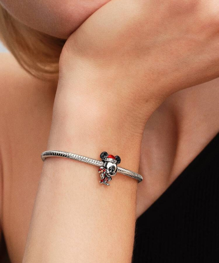 Conta Pandora Holiday Mickey Disney