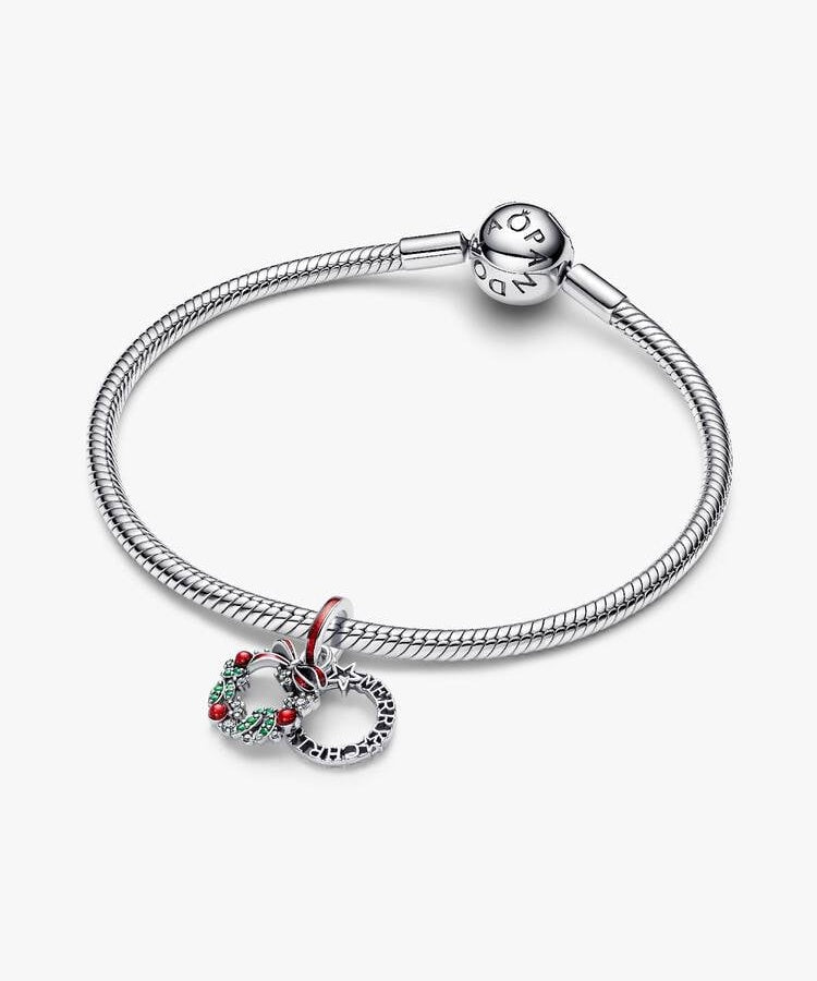 Pendente Pandora Dupla Coroa de Natal