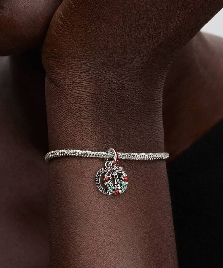 Pendente Pandora Dupla Coroa de Natal