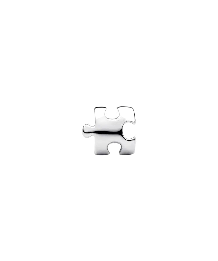 Mini Conta Pandora Peça de Puzzle