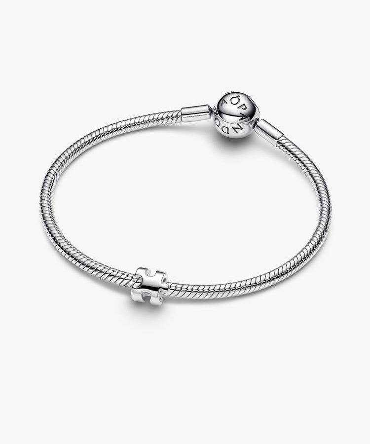 Mini Conta Pandora Peça de Puzzle