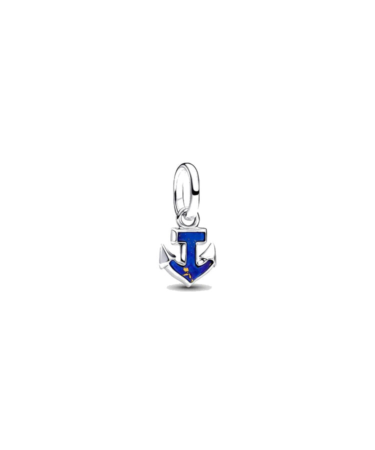 Mini Conta Pendente Âncora Azul Pandora