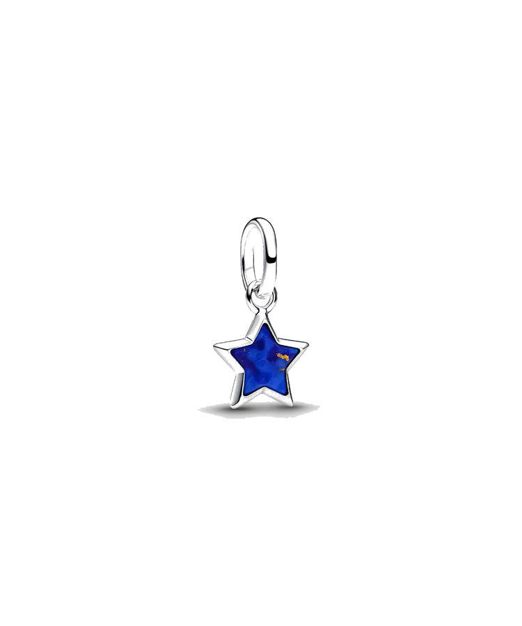 Mini Conta Pendente Estrela Azul Pandora