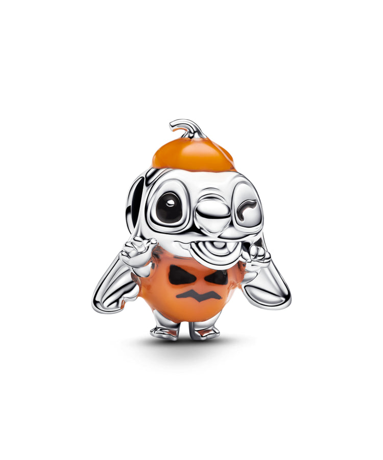 Conta Pandora Stitch de Halloween com Abóbora Disney