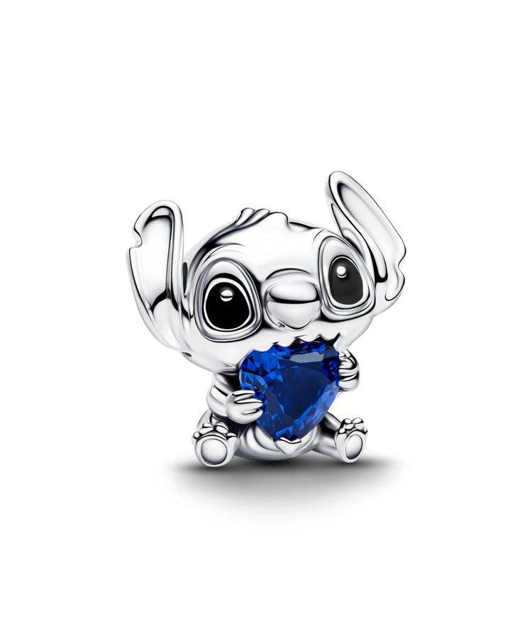 Conta Pandora Stitch com Coração Azul, Disney