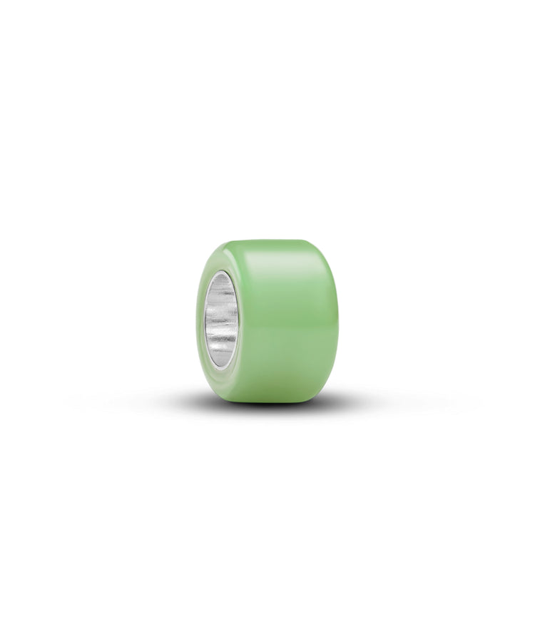 Mini Conta Pandora em Vidro de Murano Verde