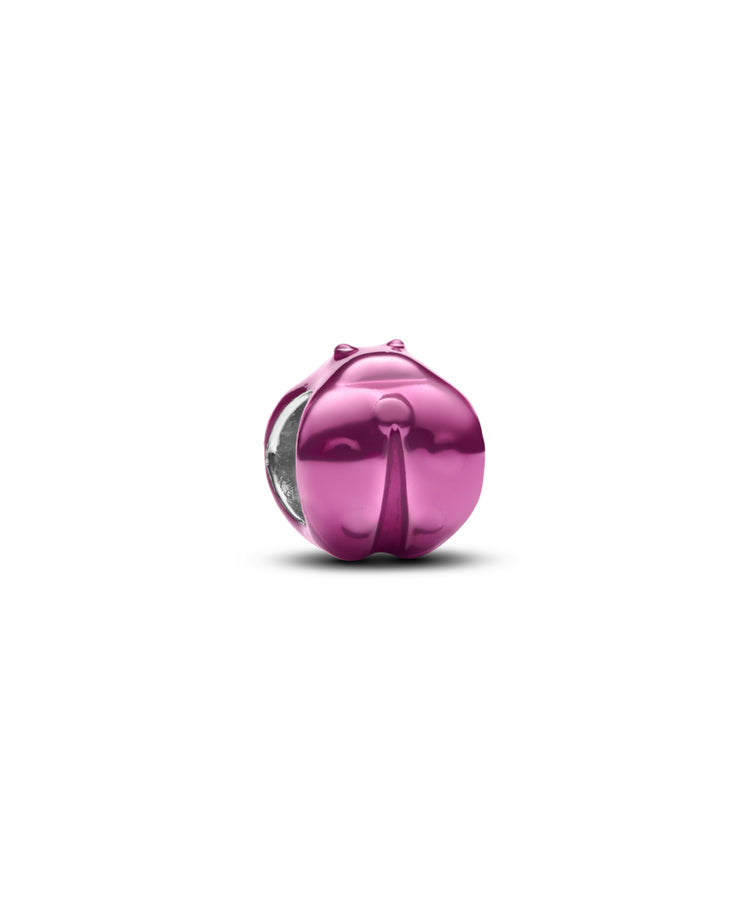Mini Conta Pandora Joaninha Rosa
