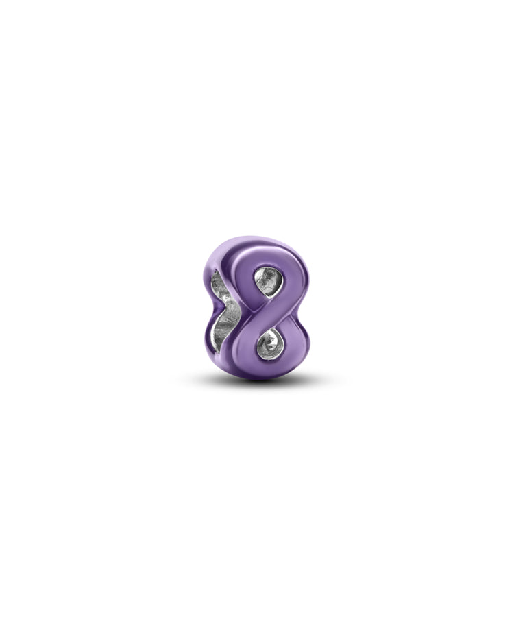 Mini Conta Pandora Infinito Roxo