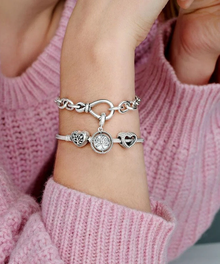 Conta Pandora Beaded Heart