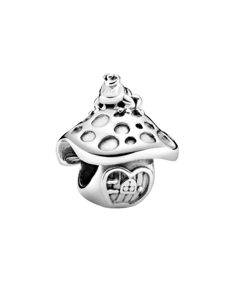 Conta Pandora Mushroom and Frog
