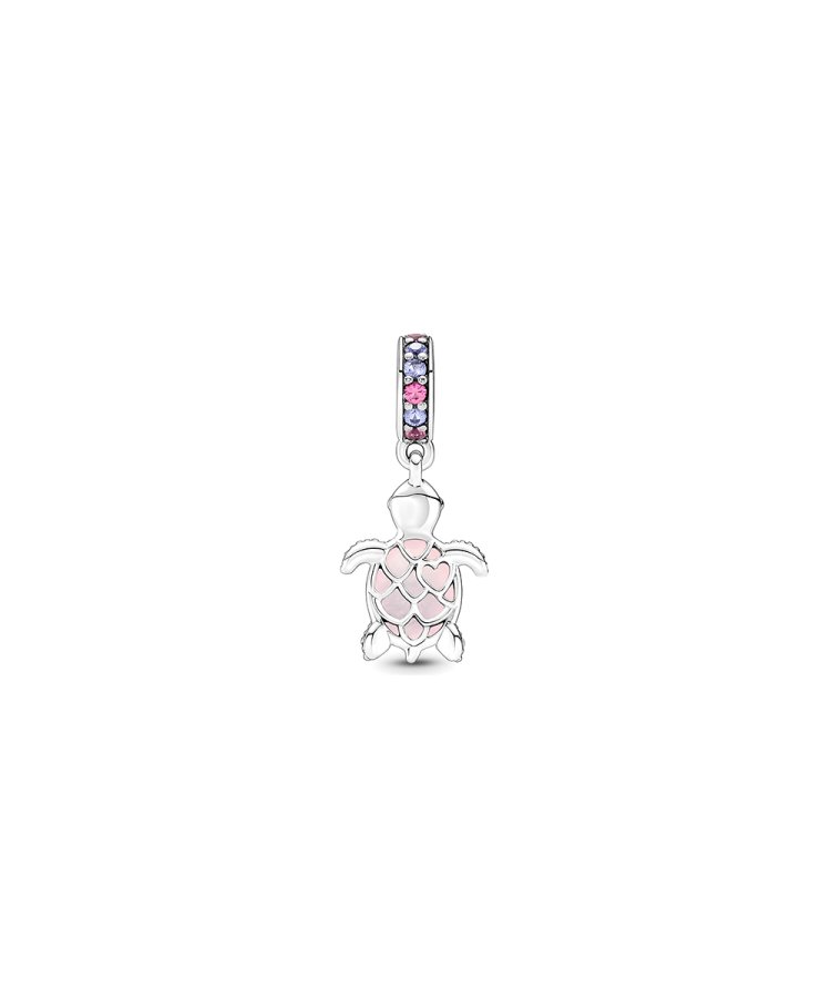 Conta Pandora Murano Glass Pink Sea Turtle