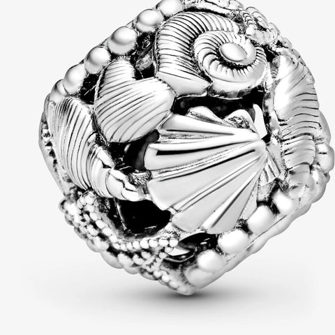 Conta Pandora Openwork Starfish, Shells and Hearts
